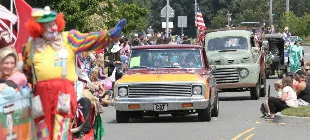 A Kreations classic truck in the Fortuna Rodeo parade